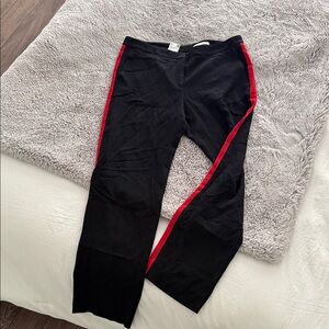 HUGO BOSS Black Pants with Red Stripe